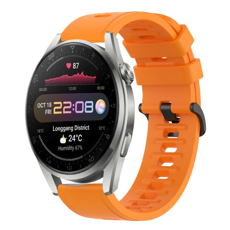 For Huawei Watch 3 Pro 22mm Solid Color Soft Silicone Watch Band