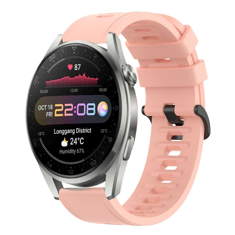 For Huawei Watch 3 Pro 22mm Solid Color Soft Silicone Watch Band