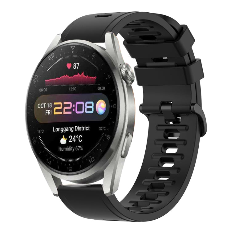 For Huawei Watch 3 Pro 22mm Solid Color Soft Silicone Watch Band