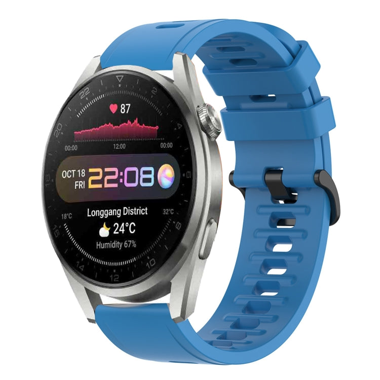 For Huawei Watch 3 Pro 22mm Solid Color Soft Silicone Watch Band