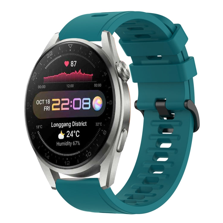 For Huawei Watch 3 Pro 22mm Solid Color Soft Silicone Watch Band