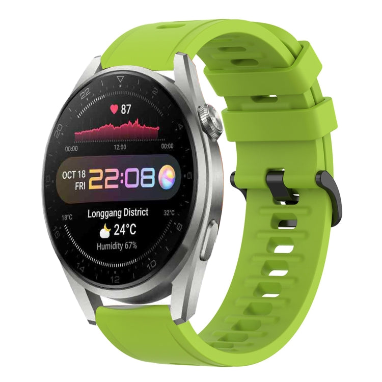 For Huawei Watch 3 Pro 22mm Solid Color Soft Silicone Watch Band
