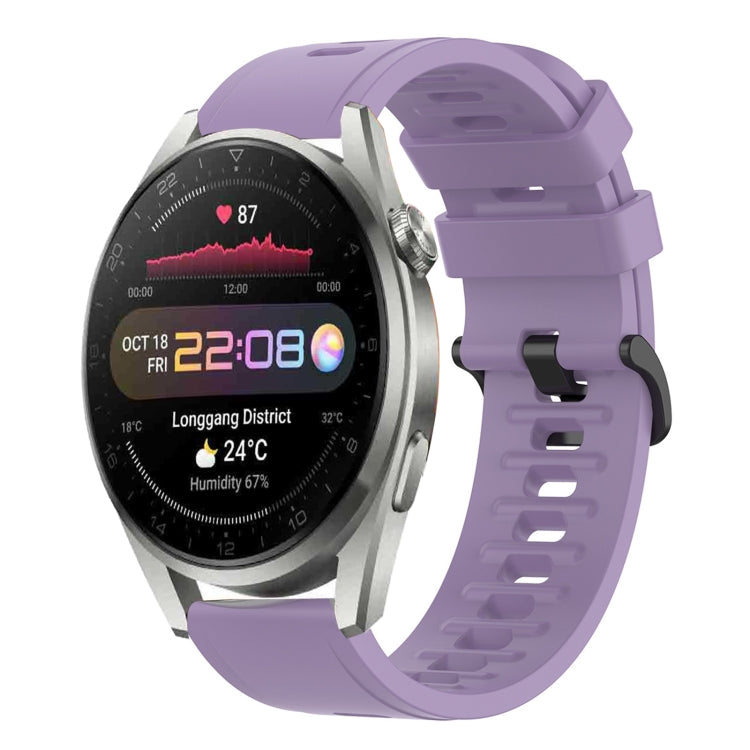 For Huawei Watch 3 Pro 22mm Solid Color Soft Silicone Watch Band