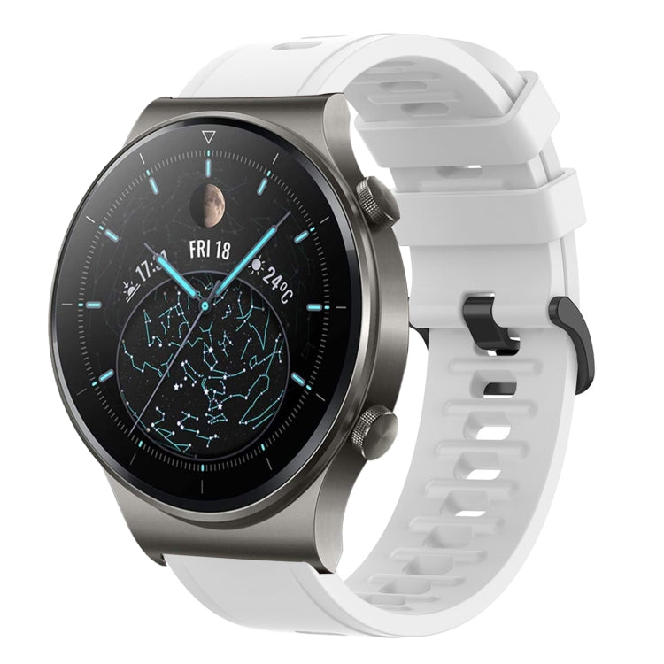 For Huawei GT2 Pro 22mm Solid Color Soft Silicone Watch Band