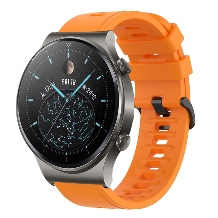 For Huawei GT2 Pro 22mm Solid Color Soft Silicone Watch Band