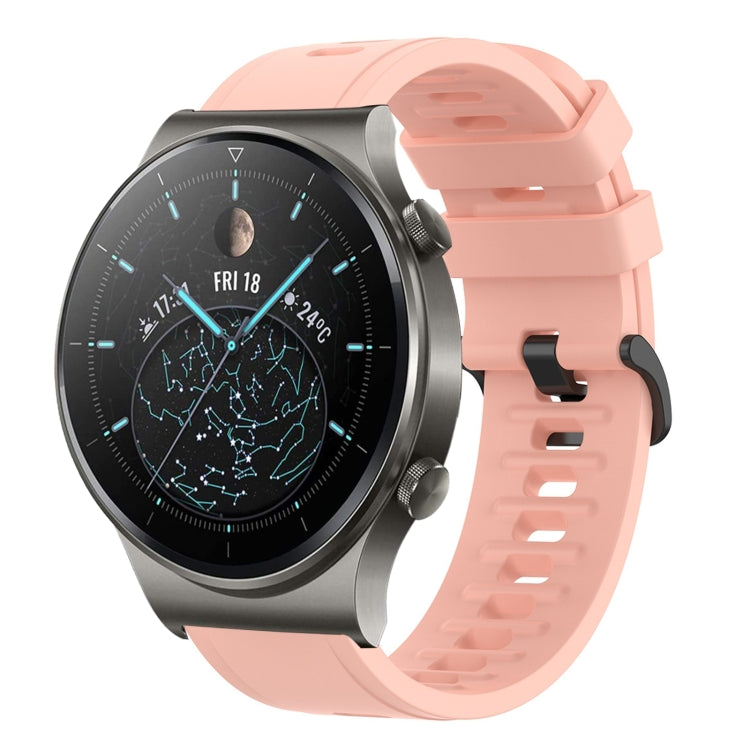 For Huawei GT2 Pro 22mm Solid Color Soft Silicone Watch Band