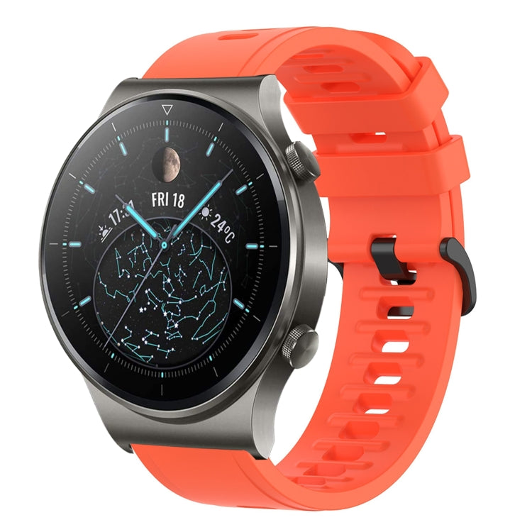 For Huawei GT2 Pro 22mm Solid Color Soft Silicone Watch Band