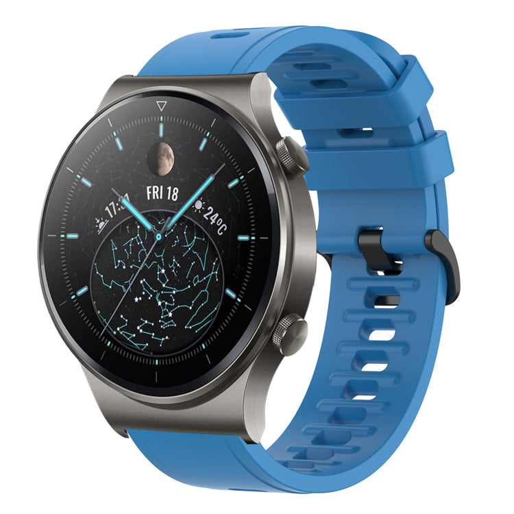For Huawei GT2 Pro 22mm Solid Color Soft Silicone Watch Band