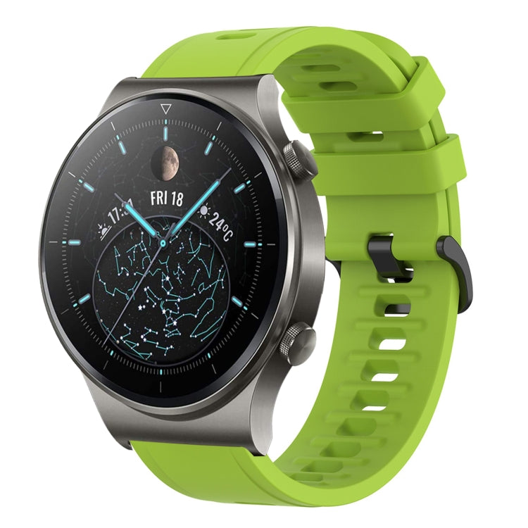 For Huawei GT2 Pro 22mm Solid Color Soft Silicone Watch Band