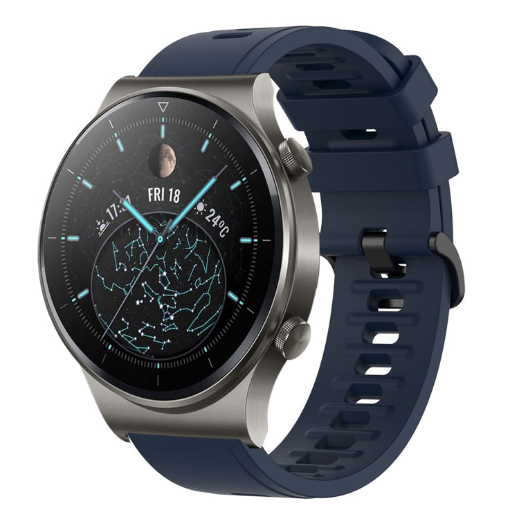 For Huawei GT2 Pro 22mm Solid Color Soft Silicone Watch Band