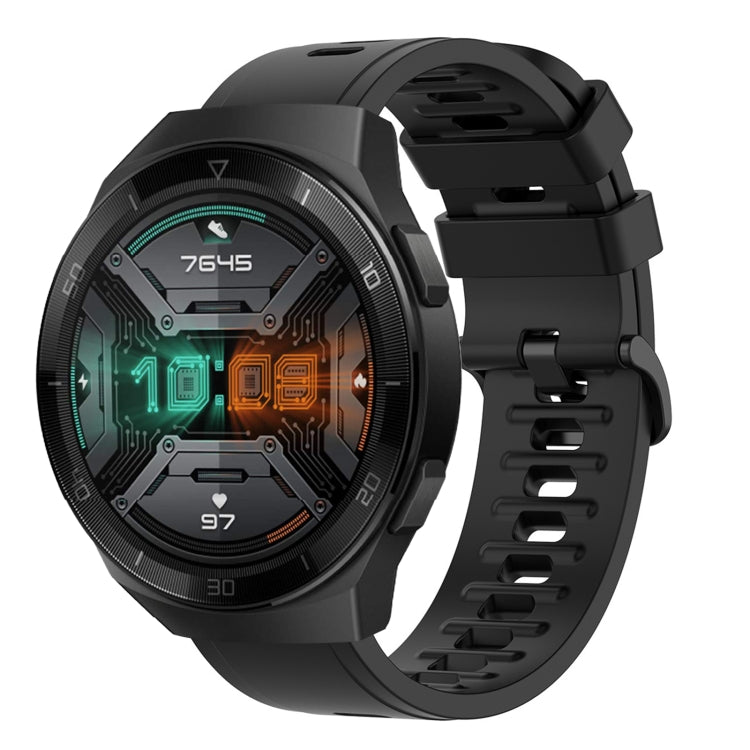 For Huawei Watch GT 2E 22mm Solid Color Soft Silicone Watch Band