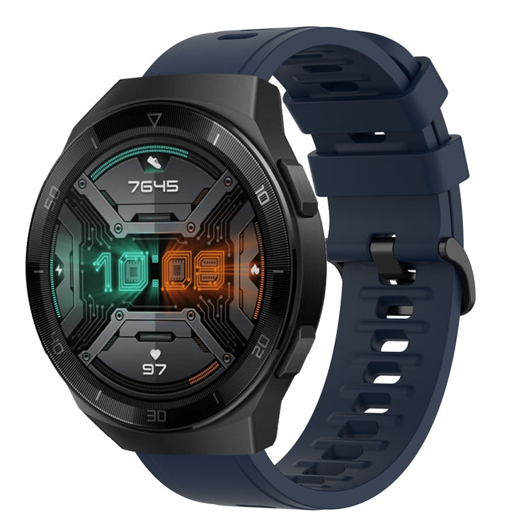 For Huawei Watch GT 2E 22mm Solid Color Soft Silicone Watch Band