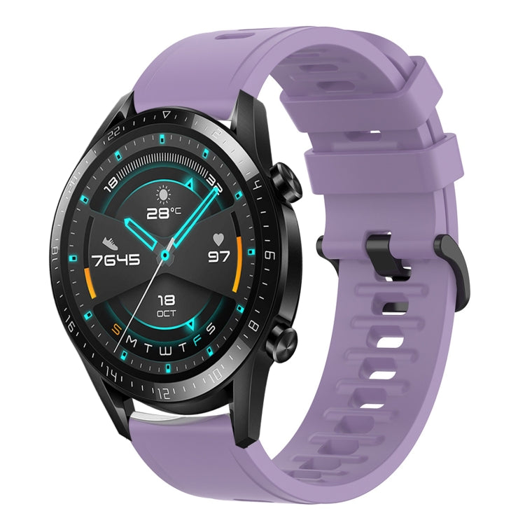 For Huawei GT2 46mm 22mm Solid Color Soft Silicone Watch Band