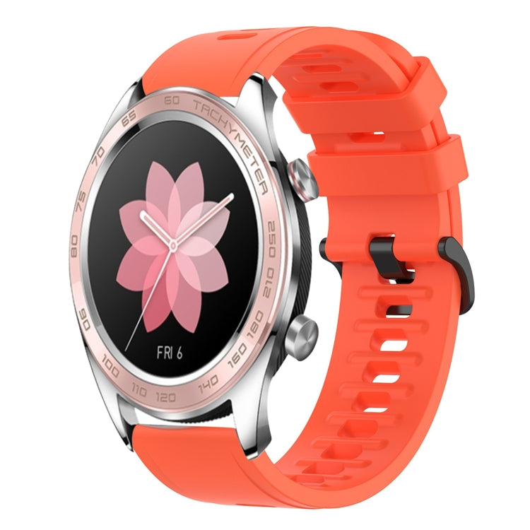 For Honor Watch Dream 22mm Solid Color Soft Silicone Watch Band