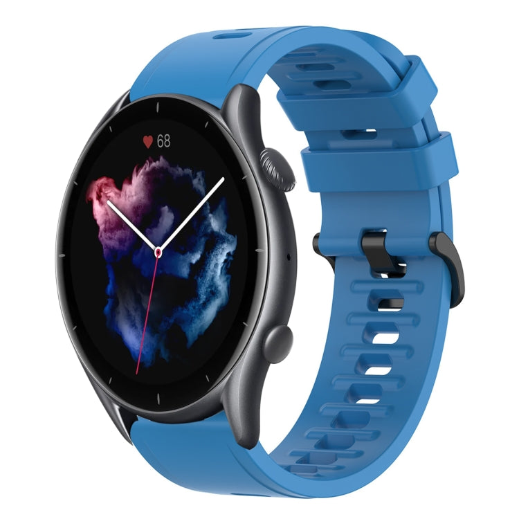 For Amazfit GTR 3 Pro 22mm Solid Color Soft Silicone Watch Band