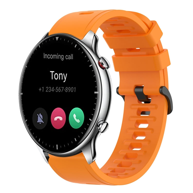 For Amazfit GTR 2 22mm Solid Color Soft Silicone Watch Band