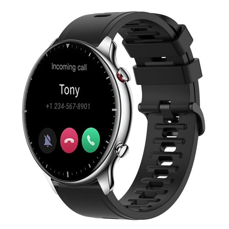 For Amazfit GTR 2 22mm Solid Color Soft Silicone Watch Band