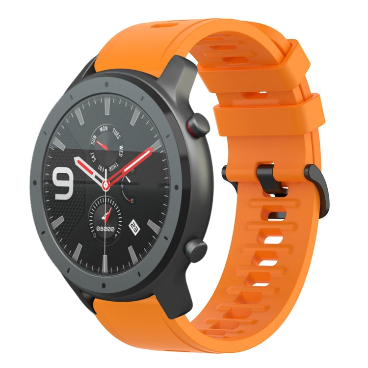 For Amazfit GTR 47mm 22mm Solid Color Soft Silicone Watch Band