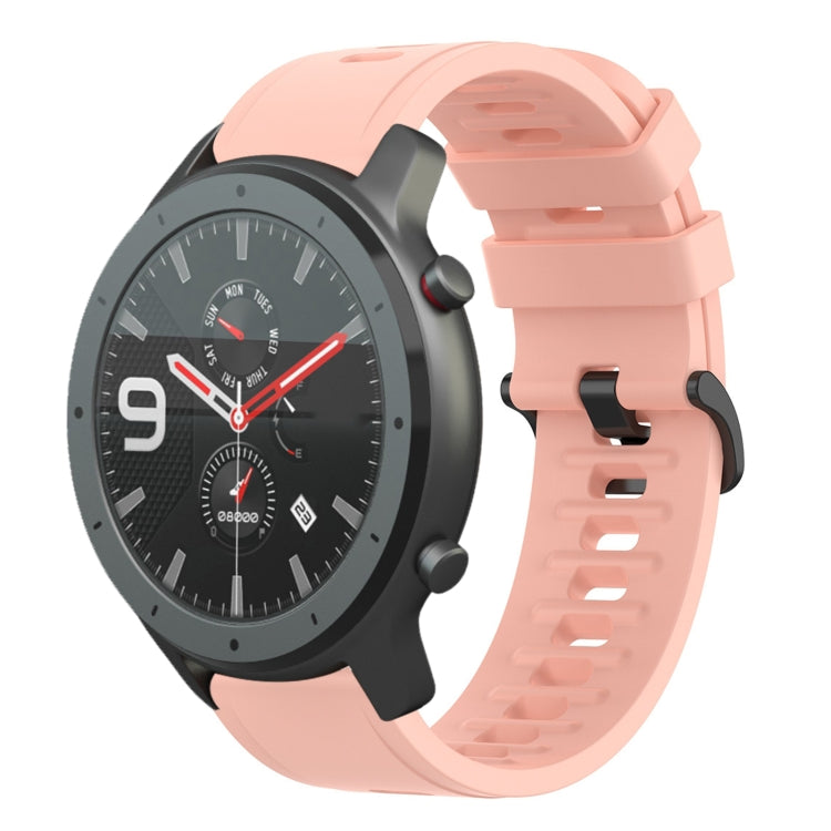 For Amazfit GTR 47mm 22mm Solid Color Soft Silicone Watch Band