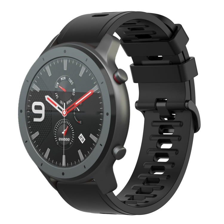 For Amazfit GTR 47mm 22mm Solid Color Soft Silicone Watch Band