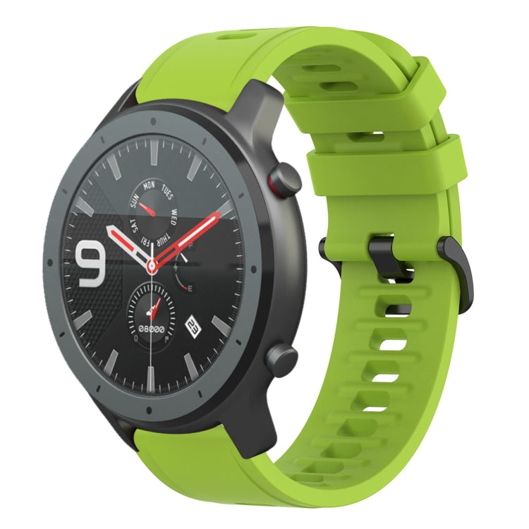 For Amazfit GTR 47mm 22mm Solid Color Soft Silicone Watch Band
