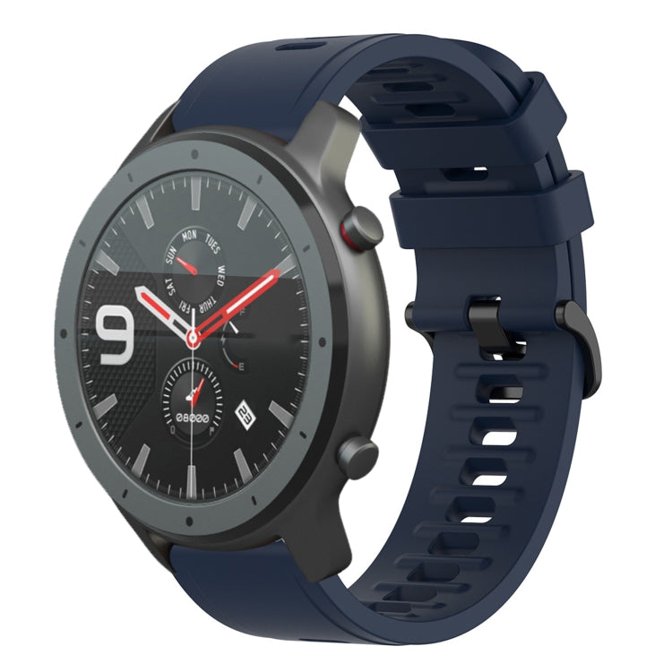 For Amazfit GTR 47mm 22mm Solid Color Soft Silicone Watch Band