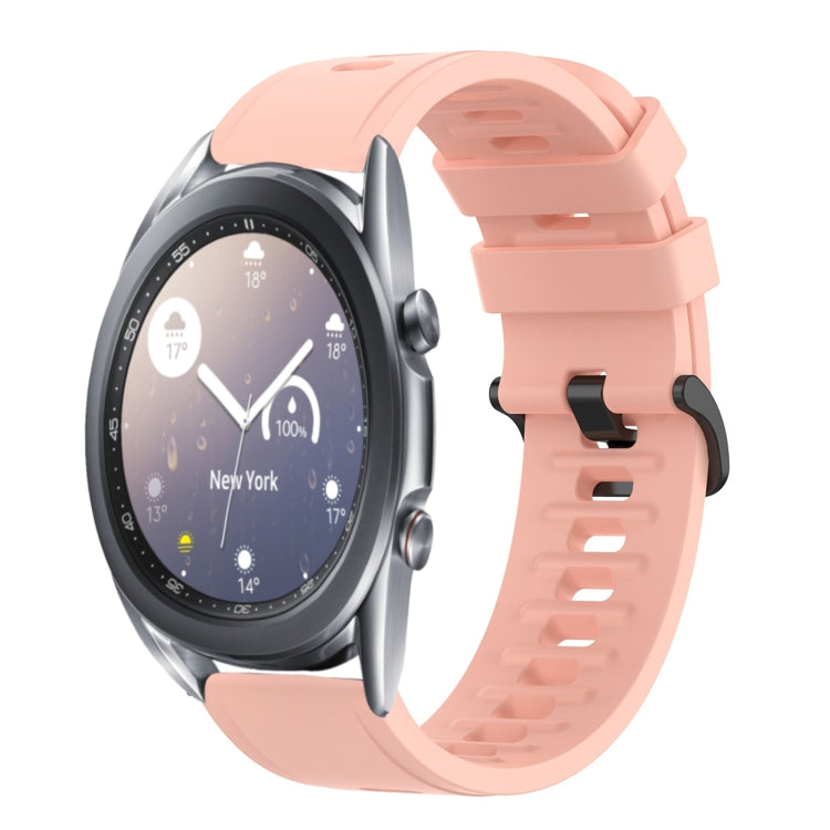For Samsung Galaxy Watch3 45mm 22mm Solid Color Soft Silicone Watch Band