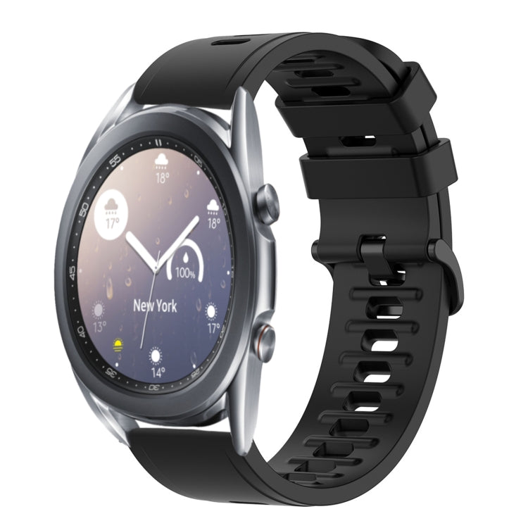 For Samsung Galaxy Watch3 45mm 22mm Solid Color Soft Silicone Watch Band