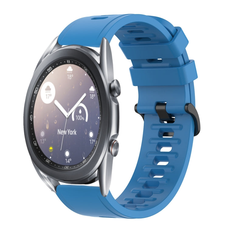 For Samsung Galaxy Watch3 45mm 22mm Solid Color Soft Silicone Watch Band