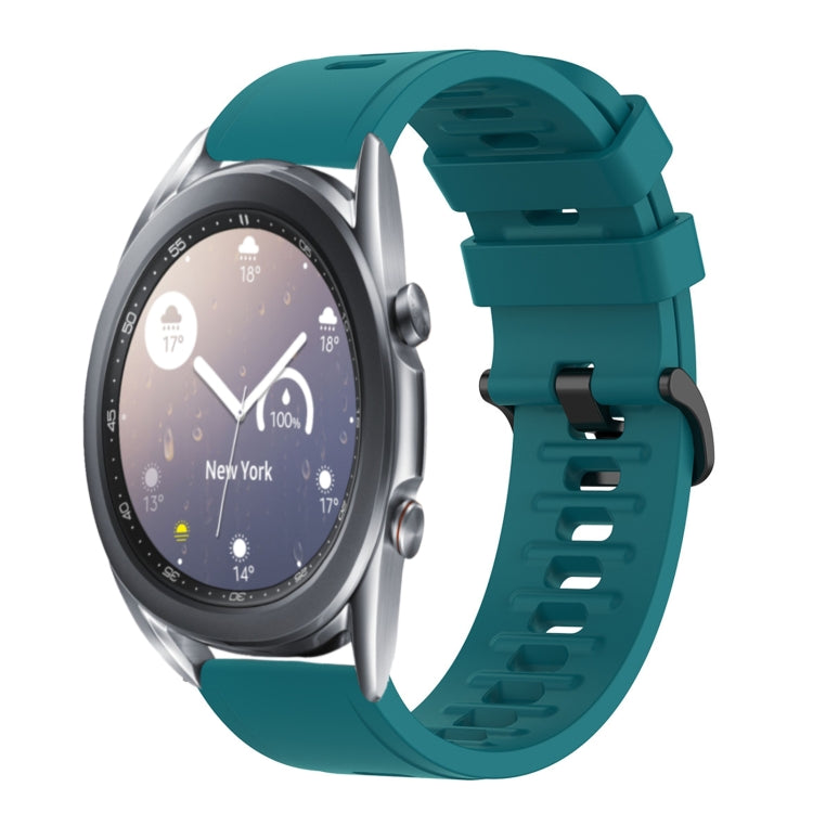 For Samsung Galaxy Watch3 45mm 22mm Solid Color Soft Silicone Watch Band