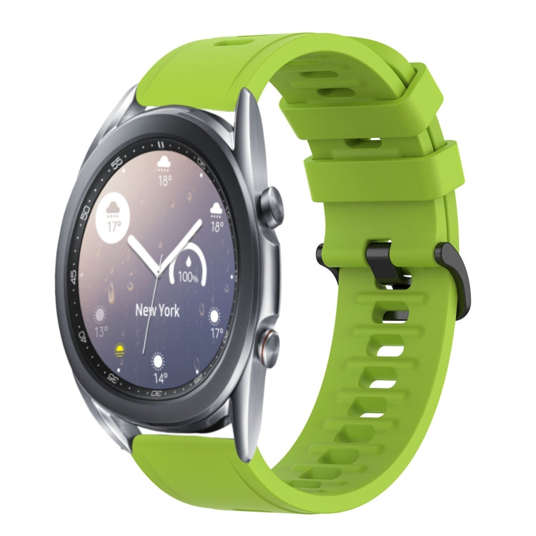 For Samsung Galaxy Watch3 45mm 22mm Solid Color Soft Silicone Watch Band