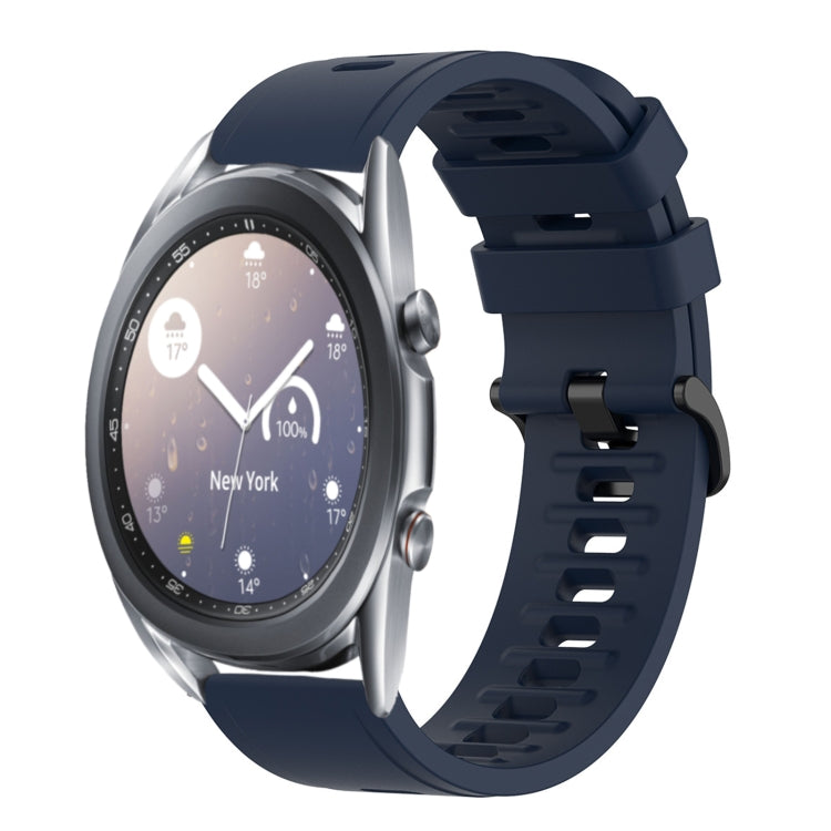 For Samsung Galaxy Watch3 45mm 22mm Solid Color Soft Silicone Watch Band