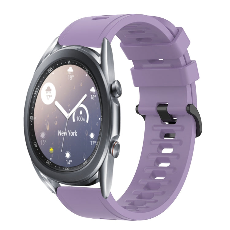 For Samsung Galaxy Watch3 45mm 22mm Solid Color Soft Silicone Watch Band