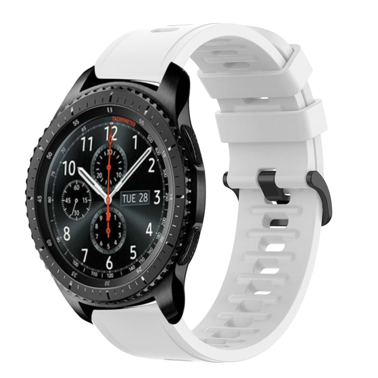 For Samsung Gear S3 Frontier 22mm Solid Color Soft Silicone Watch Band