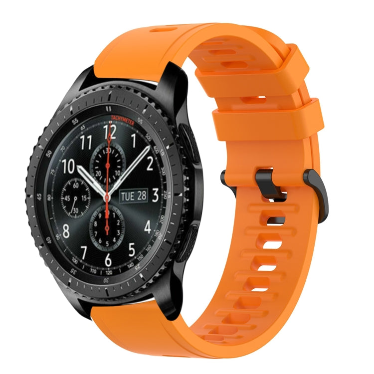 For Samsung Gear S3 Frontier 22mm Solid Color Soft Silicone Watch Band