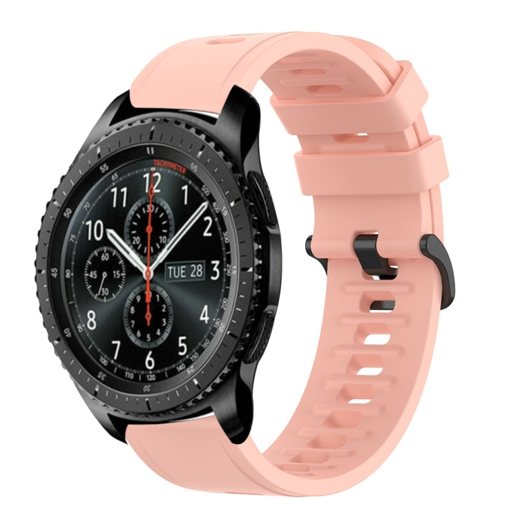 For Samsung Gear S3 Frontier 22mm Solid Color Soft Silicone Watch Band