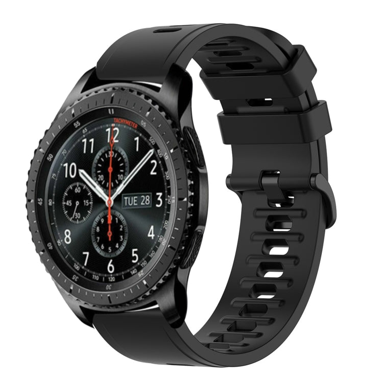 For Samsung Gear S3 Frontier 22mm Solid Color Soft Silicone Watch Band