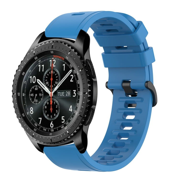 For Samsung Gear S3 Frontier 22mm Solid Color Soft Silicone Watch Band