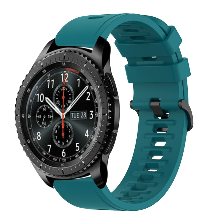 For Samsung Gear S3 Frontier 22mm Solid Color Soft Silicone Watch Band