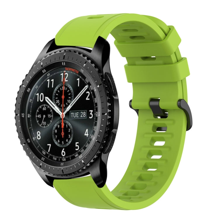 For Samsung Gear S3 Frontier 22mm Solid Color Soft Silicone Watch Band