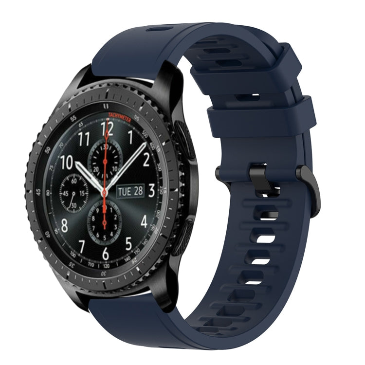 For Samsung Gear S3 Frontier 22mm Solid Color Soft Silicone Watch Band
