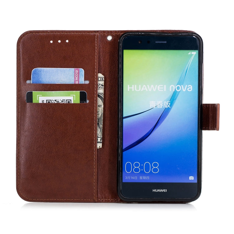 Plum Blossom Pattern Diamond Encrusted Leather Case for Huawei P10 Lite ,with Holder & Card Slots