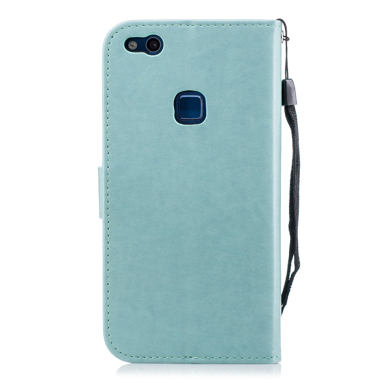 Plum Blossom Pattern Diamond Encrusted Leather Case for Huawei P10 Lite ,with Holder & Card Slots