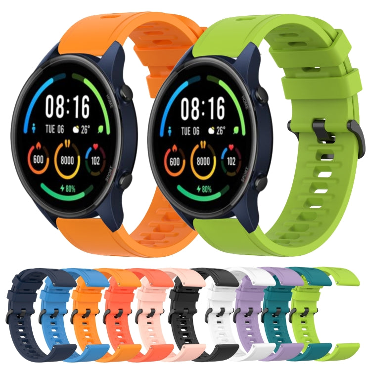 For Xiaomi MI Watch Color 2 22mm Solid Color Soft Silicone Watch Band