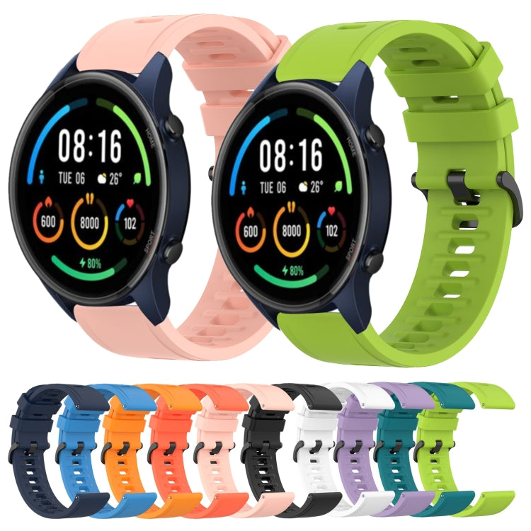 For Xiaomi MI Watch Color 22mm Solid Color Soft Silicone Watch Band