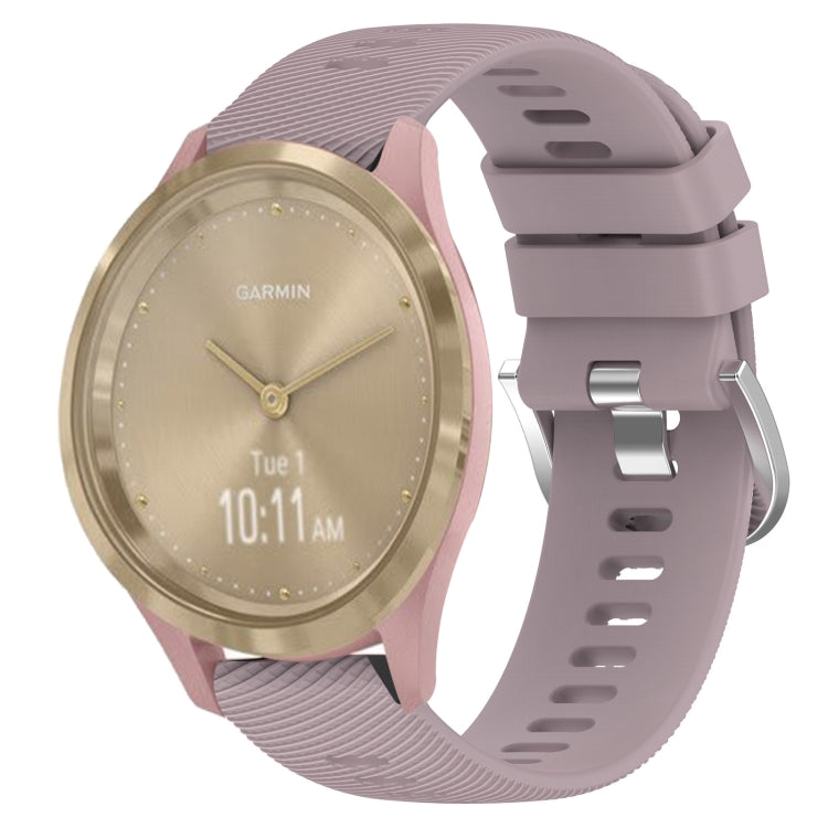 For Garmin Vivomove 3S 18mm Solid Color Silicone Watch Band