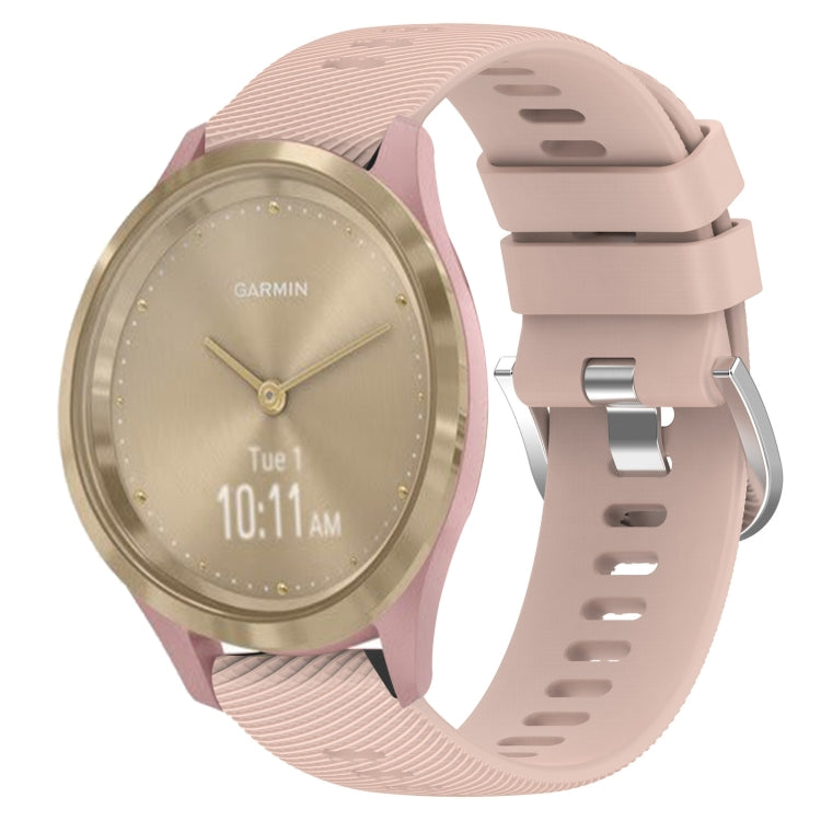 For Garmin Vivomove 3S 18mm Solid Color Silicone Watch Band