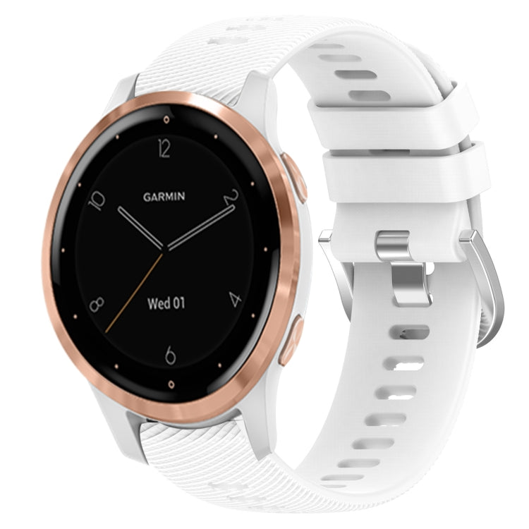 For Garminmove3S 18mm Solid Color Silicone Watch Band