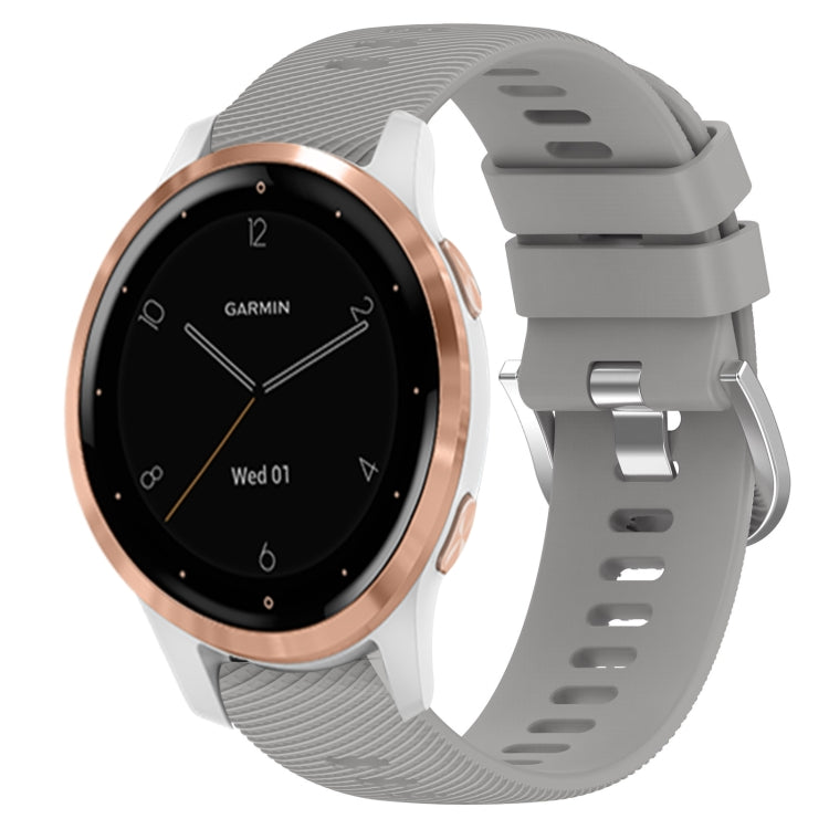 For Garminmove3S 18mm Solid Color Silicone Watch Band