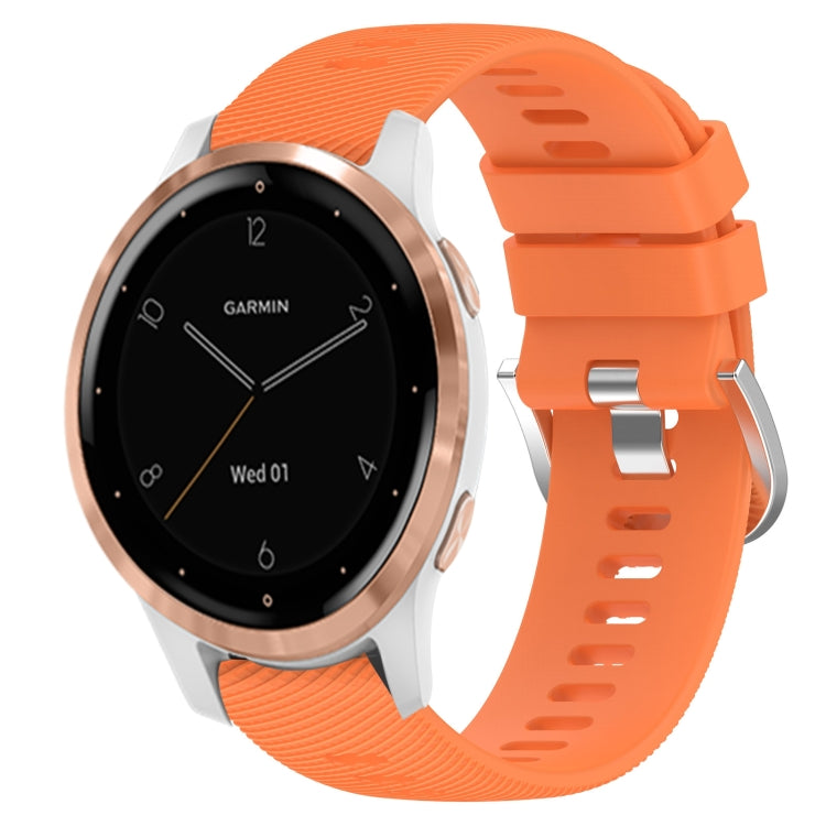 For Garminmove3S 18mm Solid Color Silicone Watch Band